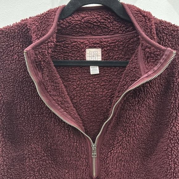CORE fluffy polyester quarter-zip sweater - Picture 4 of 10